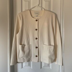 Banana republic Cream Button-Up Women's Jacket